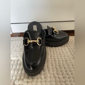 Steve Madden Black Mules